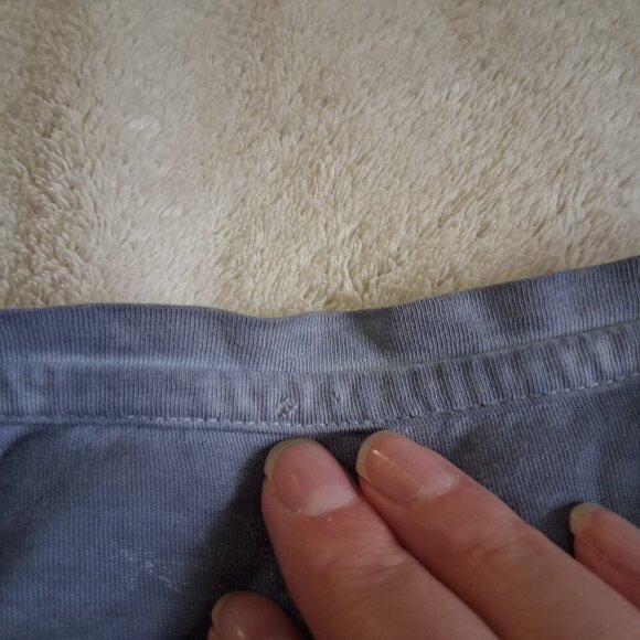 Peruvian Connection Women's XL Light Blue Pima Cotton Tee - Picture 10 of 10